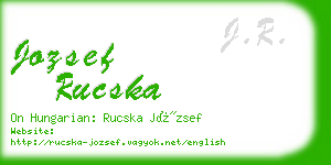 jozsef rucska business card